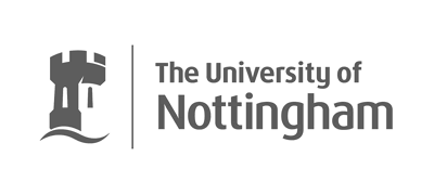 'The University of Nottingham University logo. - our customers'