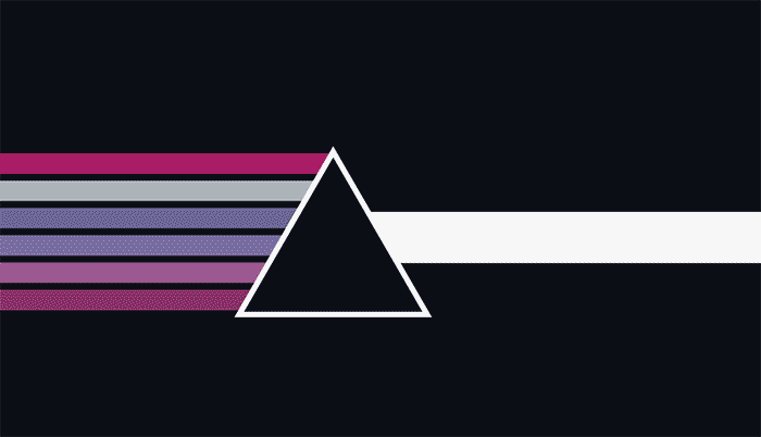 Triangular prism illustrating the materiality assessment process, where a broad range of ESG topics are filtered and prioritised into key material issues.