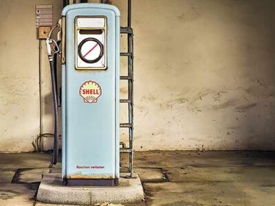 Diesel and petrol car ban - retro energy, petrol pump