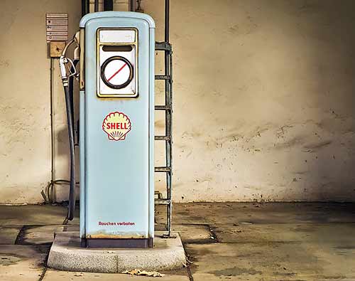 Diesel and petrol car ban - retro energy, petrol pump