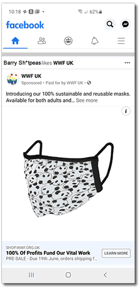 Sustainable-Product-WWF-Facebook-Ad