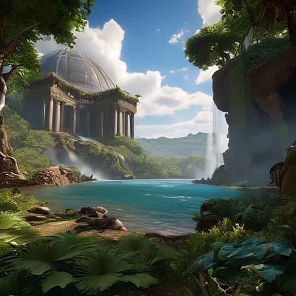 SPRG - Ethical business - ethical business image by Frederic Edwin Church rendered with unreal engine
