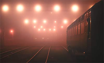 Burges Salmon - photo of train at night Photo by Boys in Bristol Photography