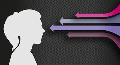 ESG Headwinds 2026 - image of face in profile with 4 incoming symbolic arrows representing challenges/headwinds